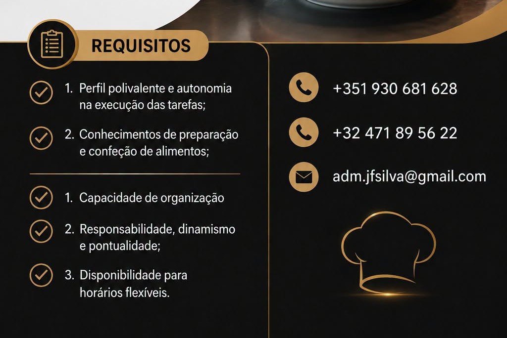 OPORTUNIDADE DE EMPREGO — BÉLGICA